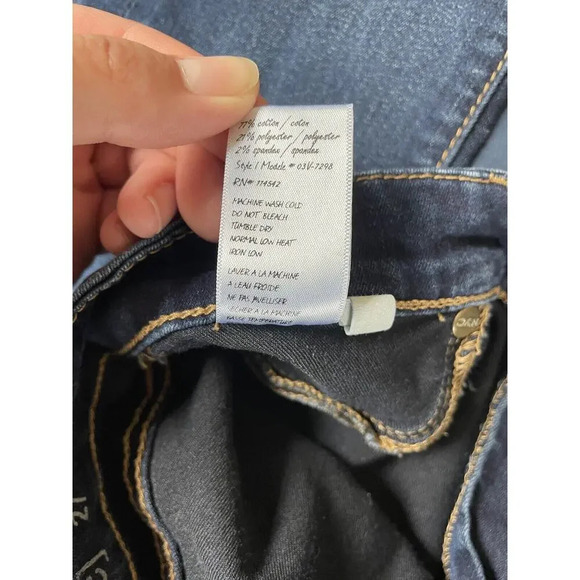 Blank NYC Women's Size 27 Blue Skinny Dark Wash Cotton Blend Stretch Denim Jeans - Picture 4 of 7